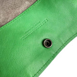 Bottega Veneta Green Leather Intrecciato Tote Bag with Eyelet Handles
