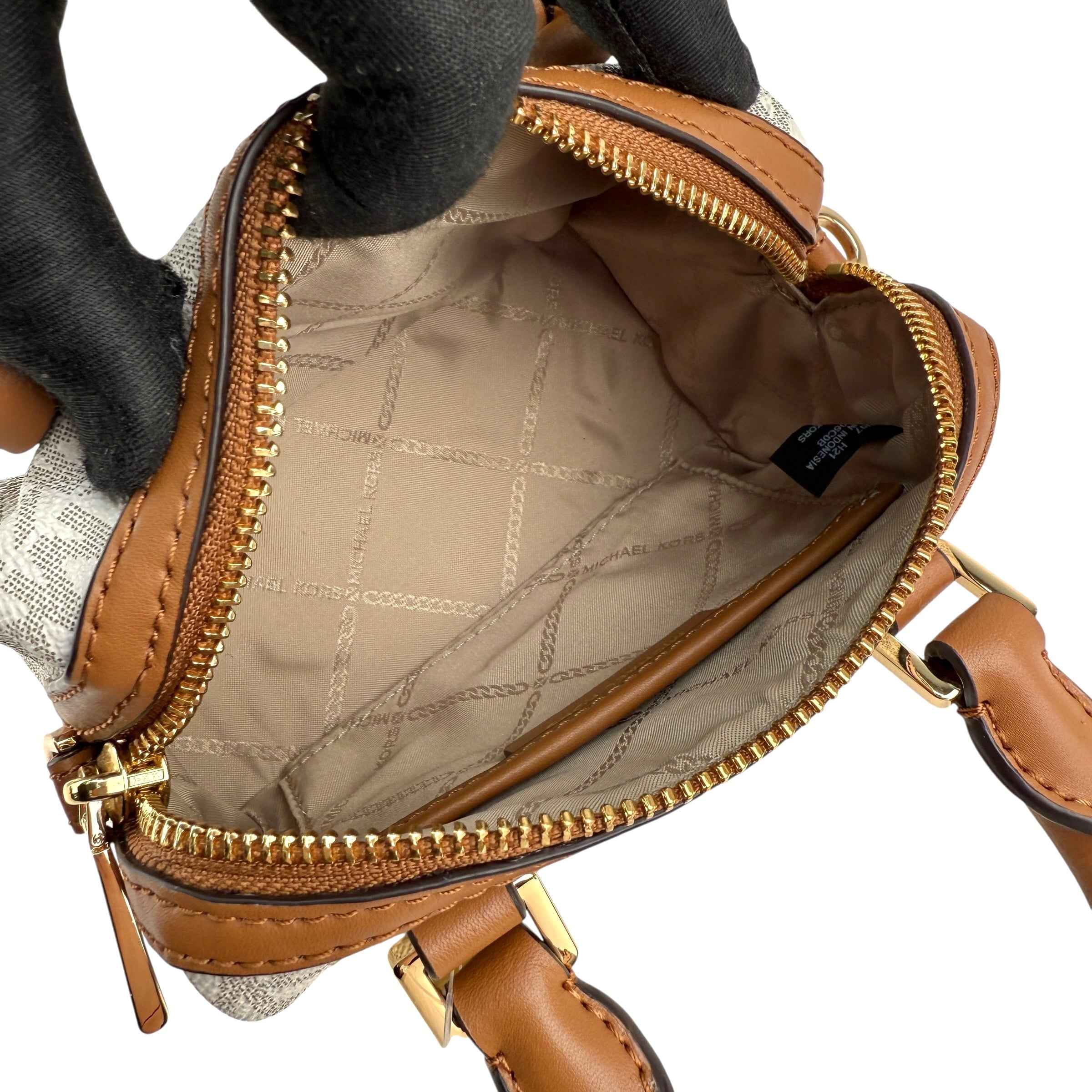Michael Kors Monogram Coated Canvas Mini Bag