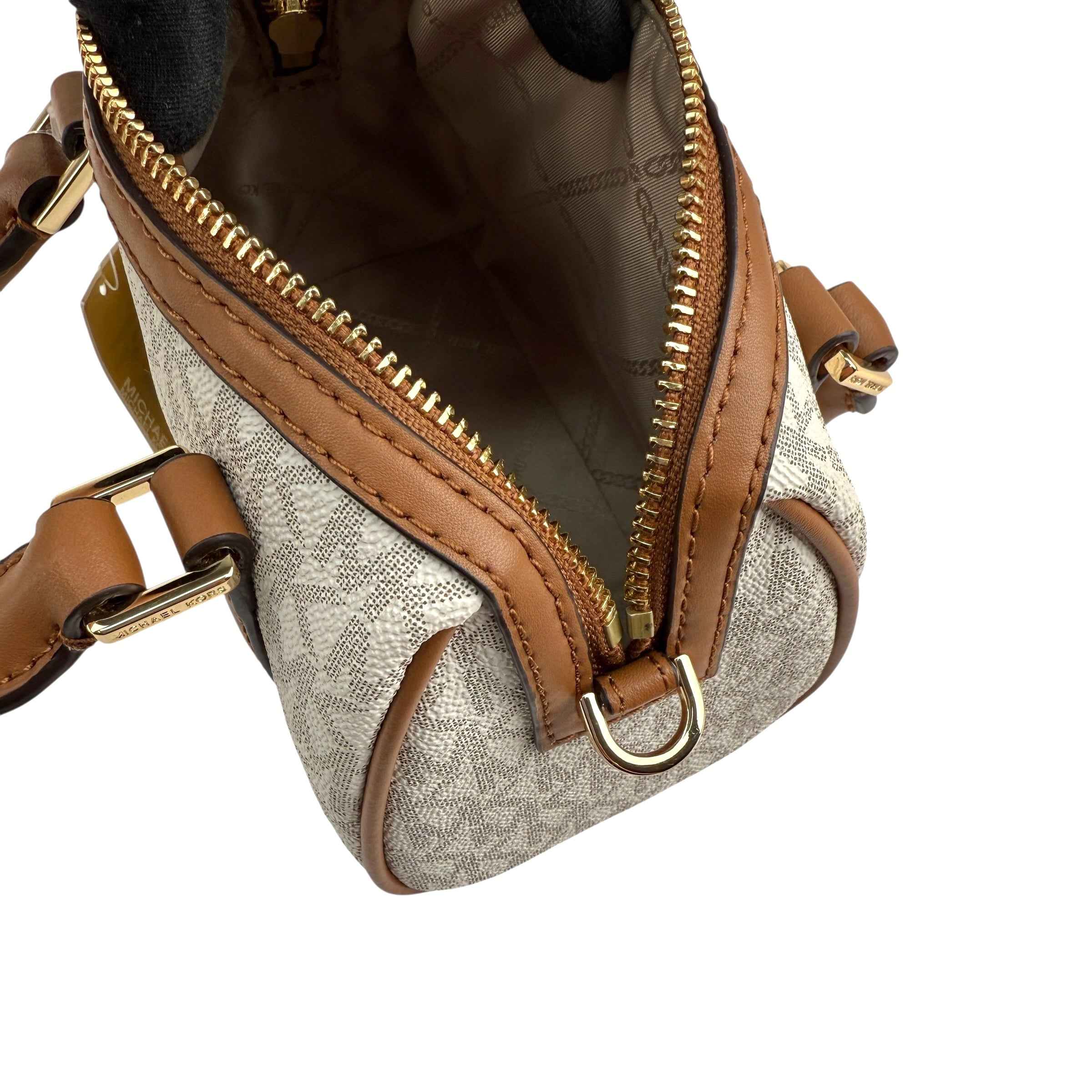 Michael Kors Monogram Coated Canvas Mini Bag