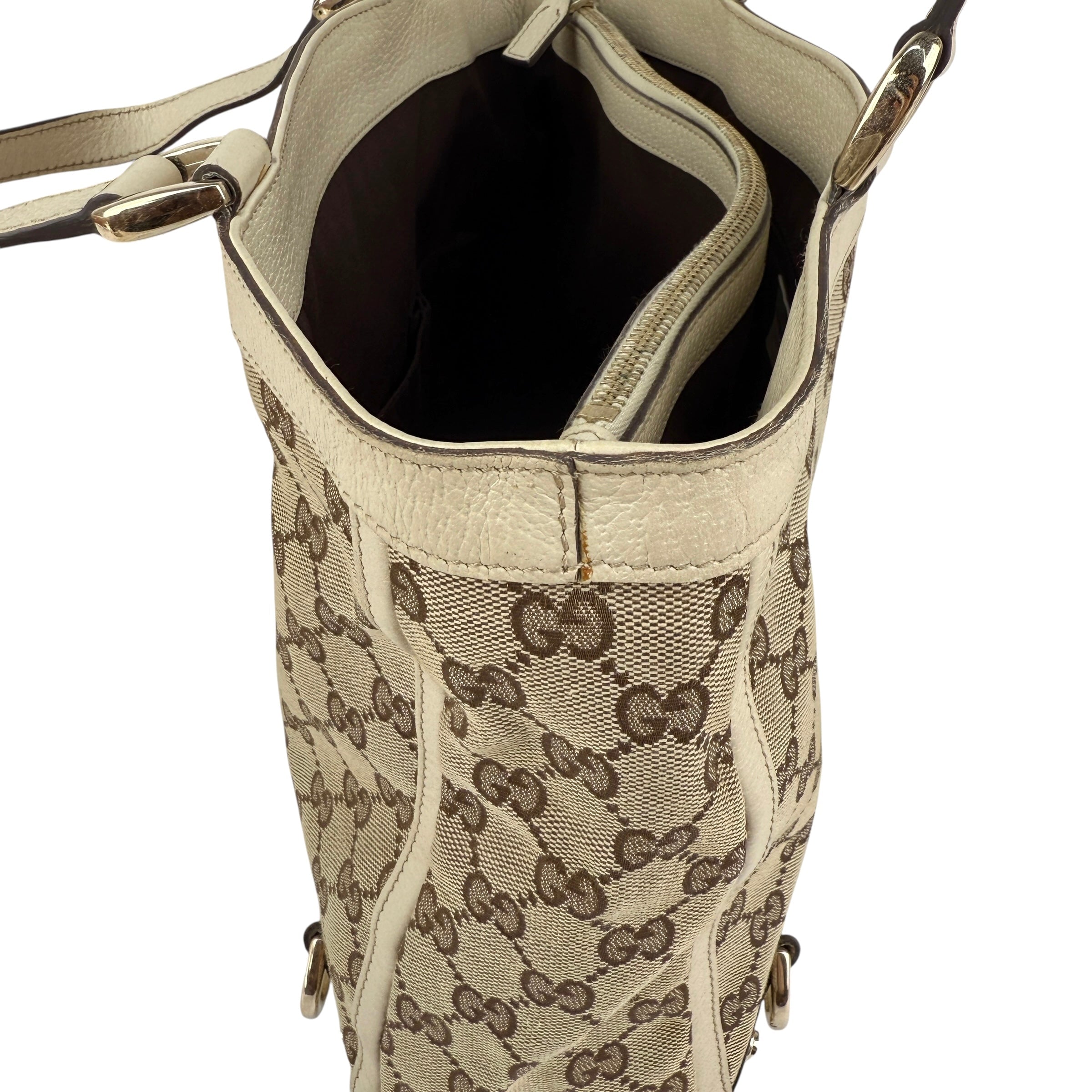 Pre-owned Gucci GG Canvas Abbey D Ring tote bag