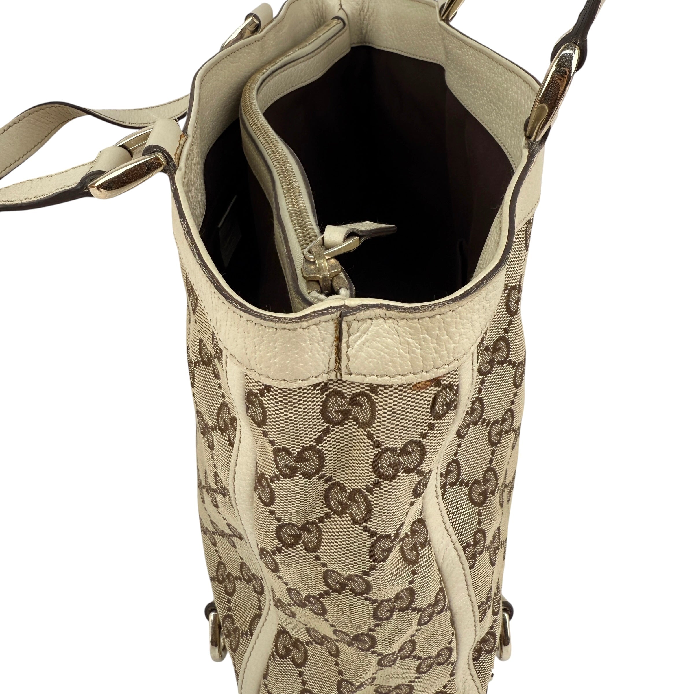 Pre-owned Gucci GG Canvas Abbey D Ring tote bag
