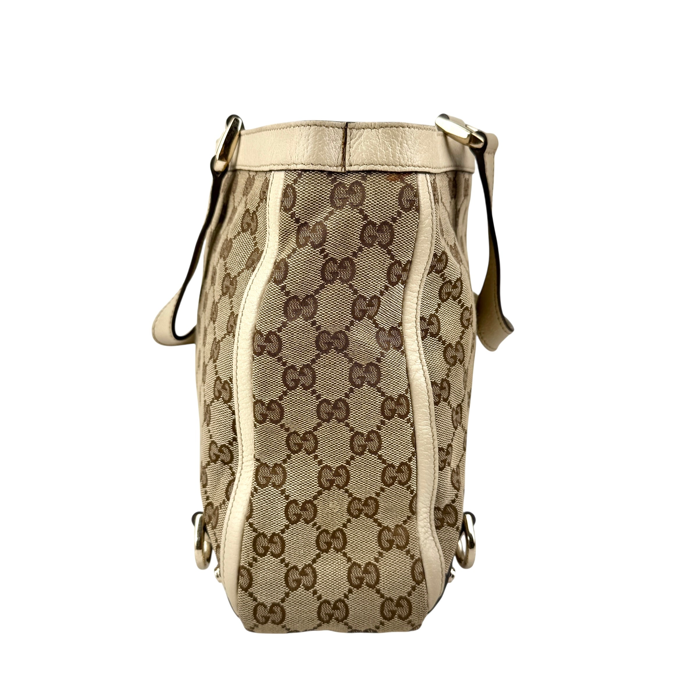 Pre-owned Gucci GG Canvas Abbey D Ring tote bag