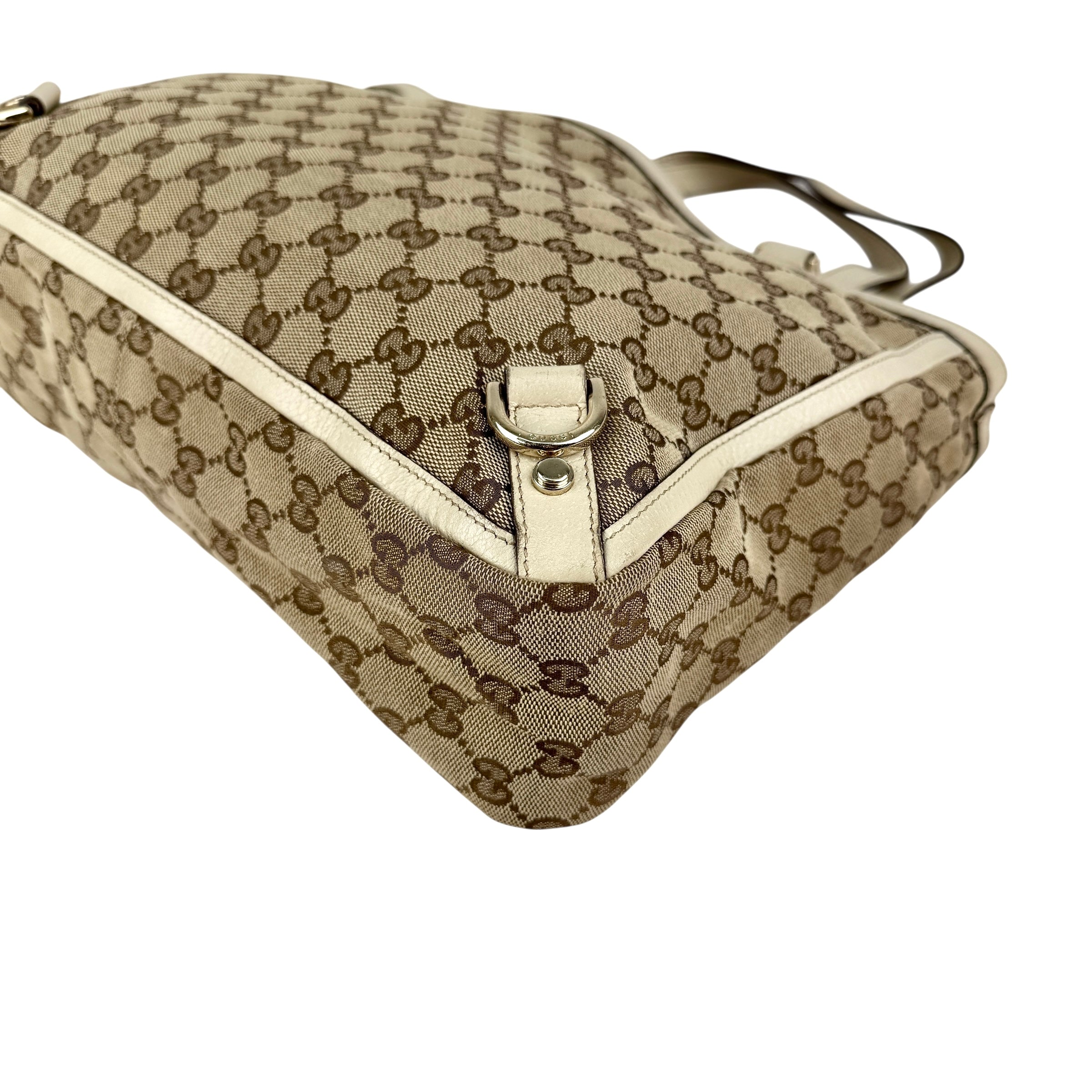 Pre-owned Gucci GG Canvas Abbey D Ring tote bag