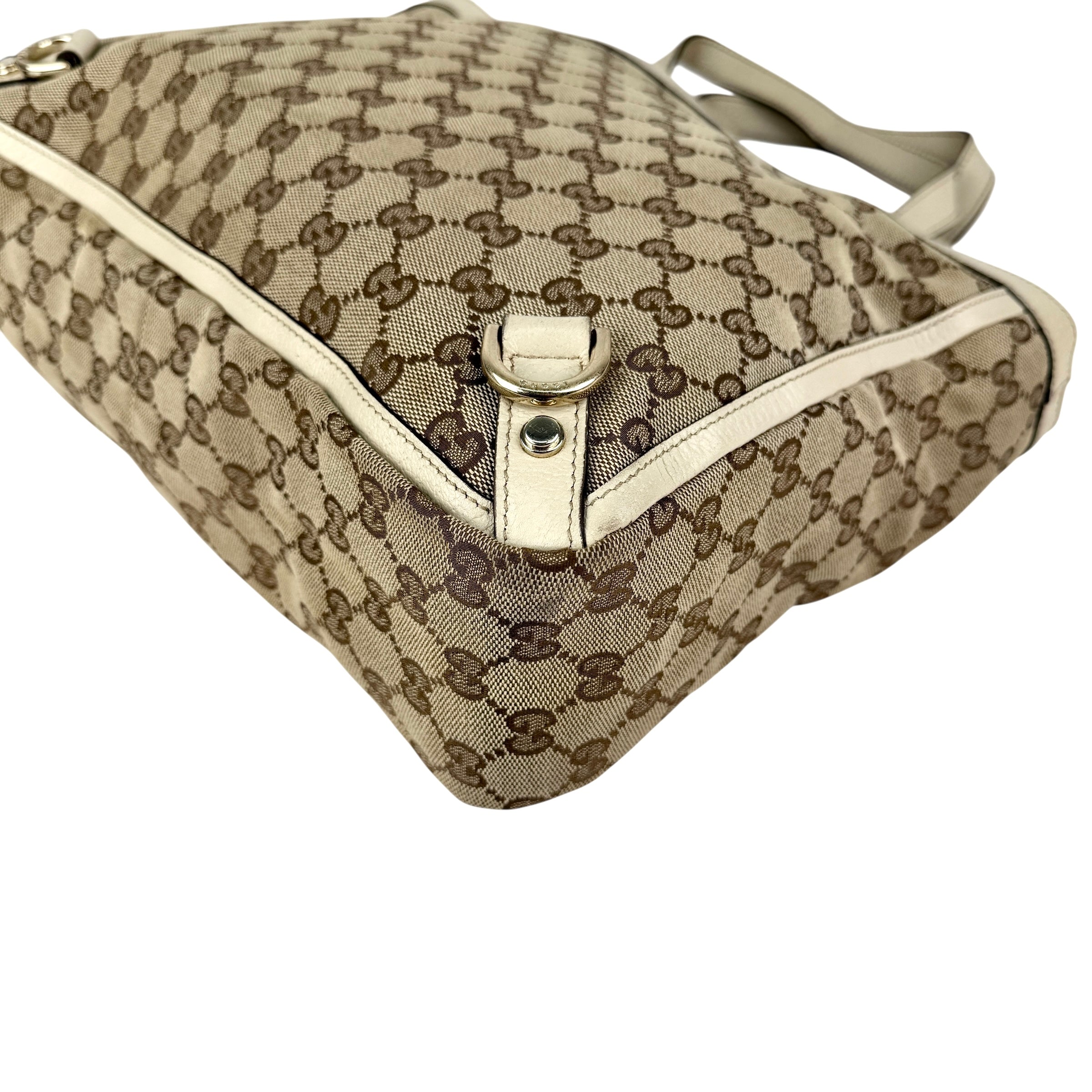 Pre-owned Gucci GG Canvas Abbey D Ring tote bag