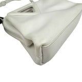 Bottega Veneta Calfskin The Point Triangle Bag Chalk