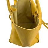 Celine Yellow Pebbled Leather Long Strap Big Bag