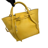 Celine Yellow Pebbled Leather Long Strap Big Bag