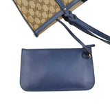 Pre-owned Gucci Beige/Blue GG Canvas Craft Original Tote Bag