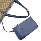Pre-owned Gucci Beige/Blue GG Canvas Craft Original Tote Bag
