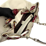 Gucci Beige Leather Positano Tote Bag with Silk Scarf