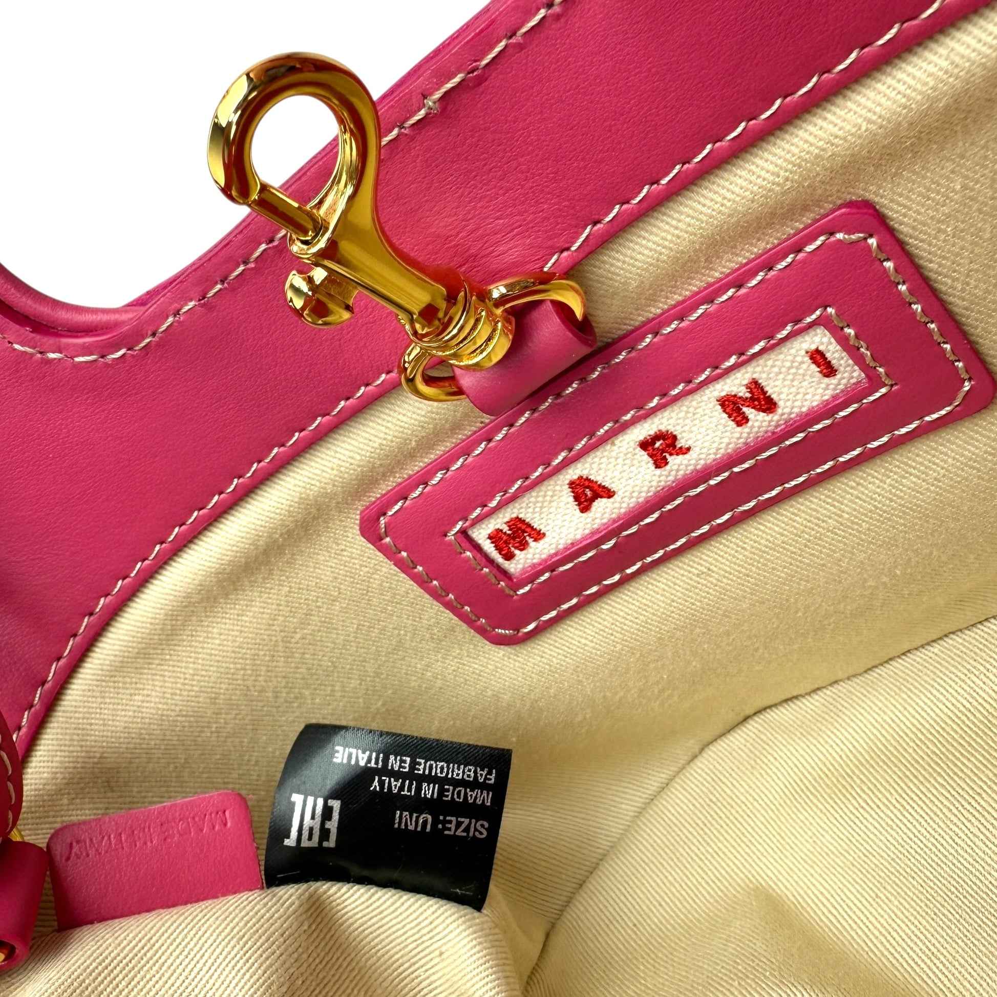 Marni Tropicalia Micro Leather Bag in Light Orchid