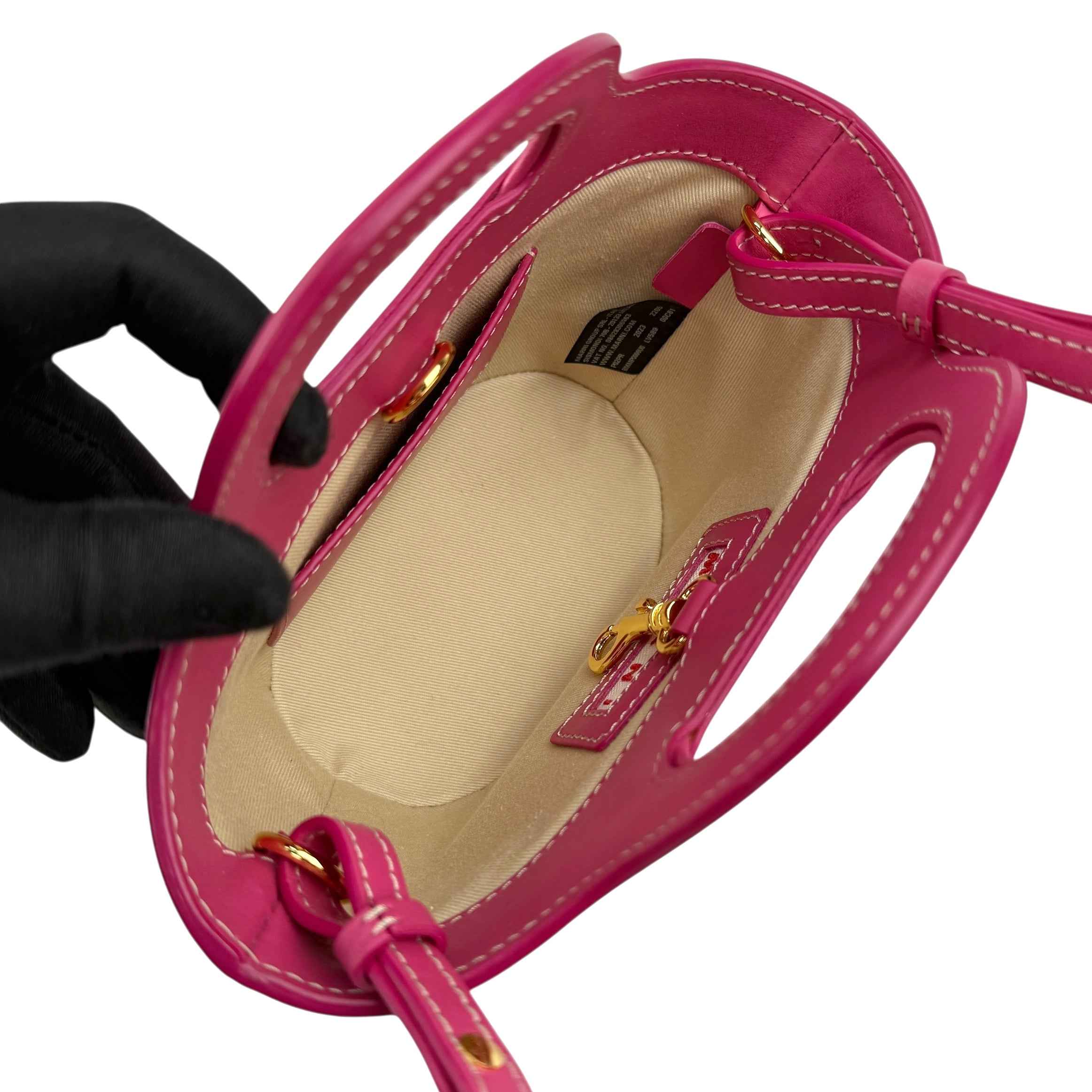 Marni Tropicalia Micro Leather Bag in Light Orchid