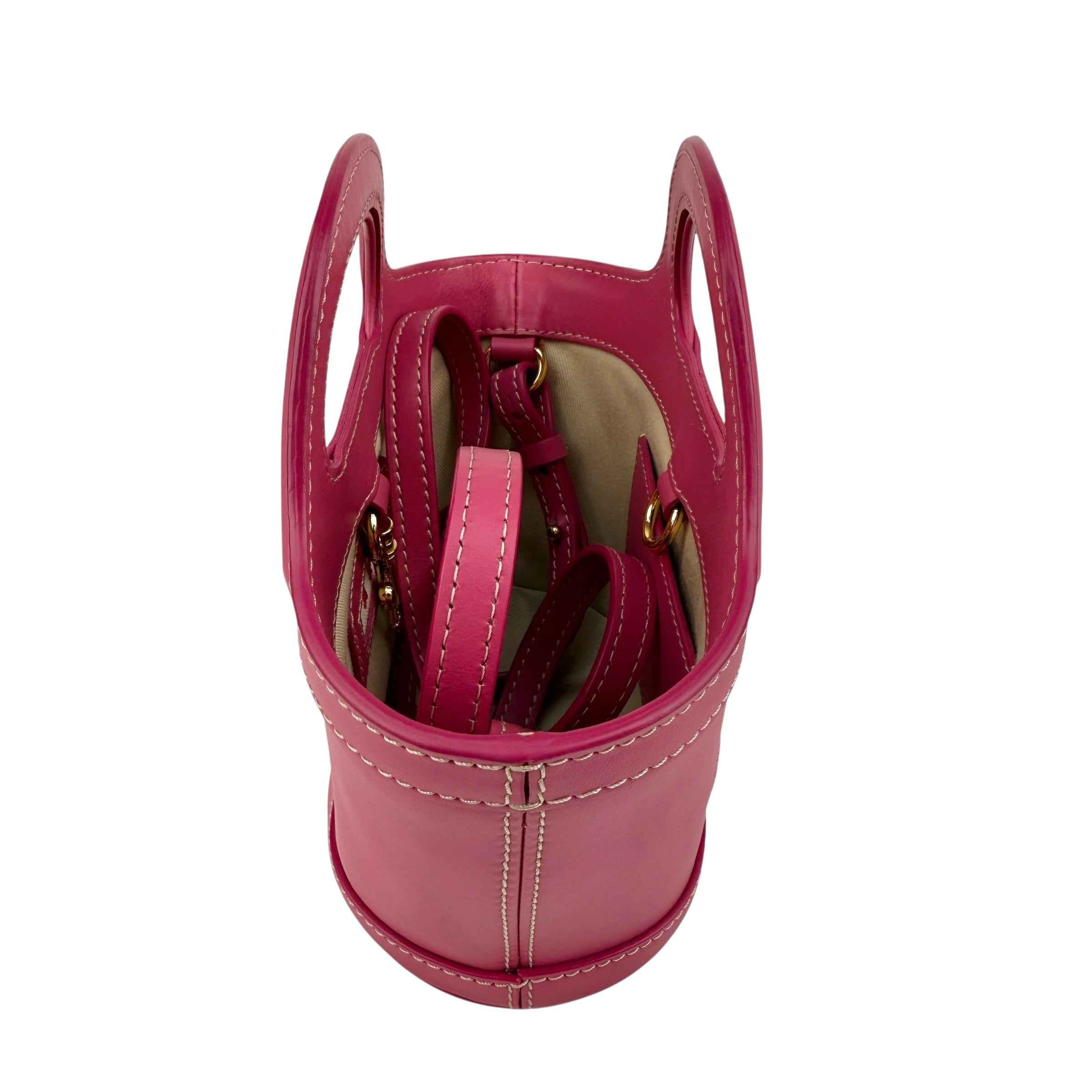 Marni Tropicalia Micro Leather Bag in Light Orchid
