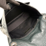 Pre-owned Saint Laurent Green Crinkled Calfskin Leather Medium Niki bag