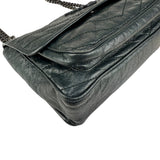 Pre-owned Saint Laurent Green Crinkled Calfskin Leather Medium Niki bag