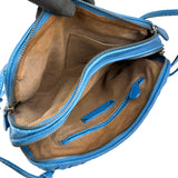 Pre-owned Bottega Veneta Blue Intrecciato Leather Nodini Crossbody Bag