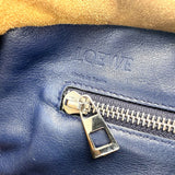 Loewe Amazona Handbag Navy blue Leather