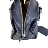 Loewe Amazona Handbag Navy blue Leather