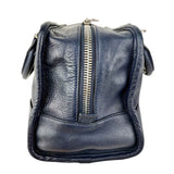Loewe Amazona Handbag Navy blue Leather