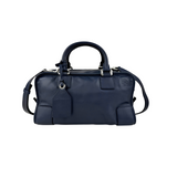 loewe amazona handbag navy blue leather front