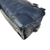 Loewe Amazona Handbag Navy blue Leather