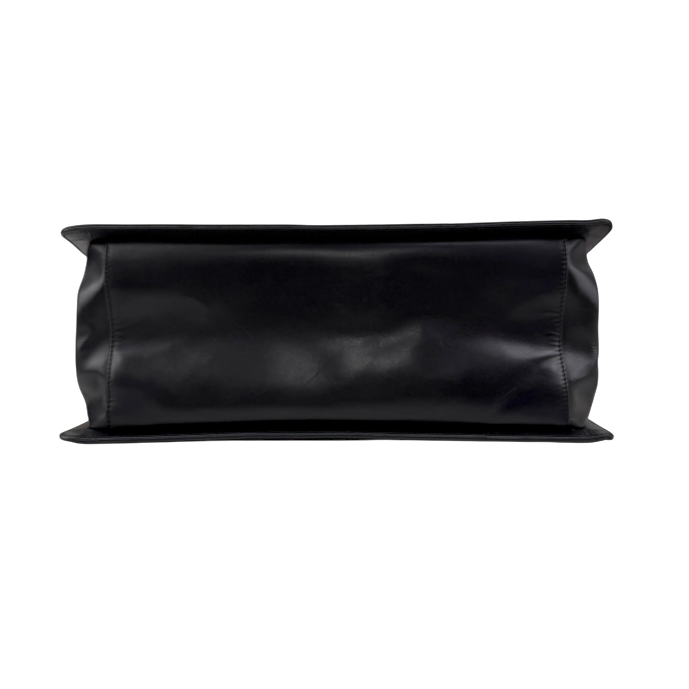 Pre-owned Chanel Black Smooth Calfskin Leather Boy Small Tote Bag