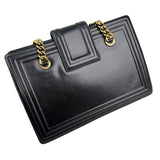 Pre-owned Chanel Black Smooth Calfskin Leather Boy Small Tote Bag