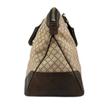 Gucci Beige/Brown Diamante Canvas And Leather Large Horsebit Catherine Satchel