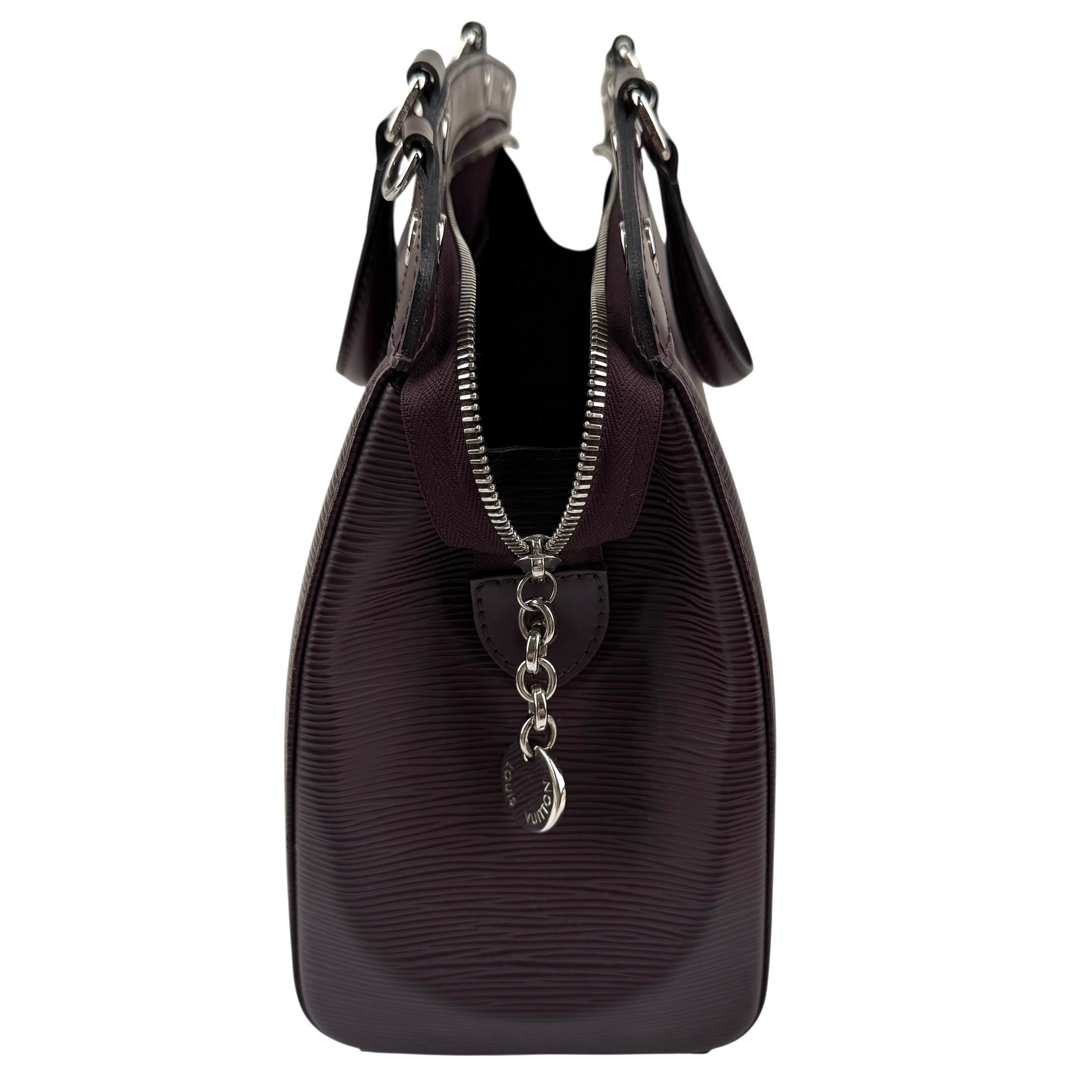 Pre-owned Louis Vuitton Burgundy Epi Leather Brea MM Bag