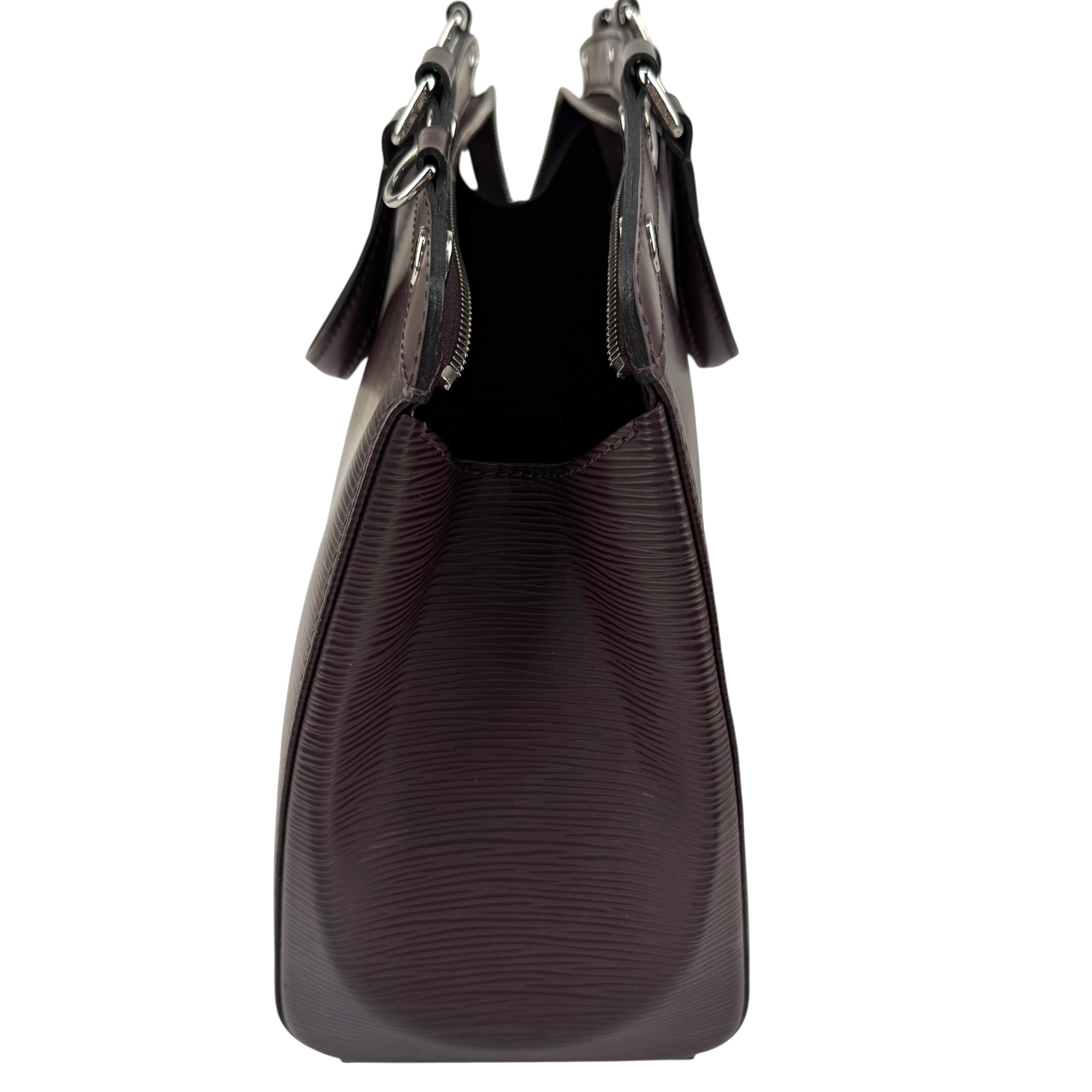 Pre-owned Louis Vuitton Burgundy Epi Leather Brea MM Bag
