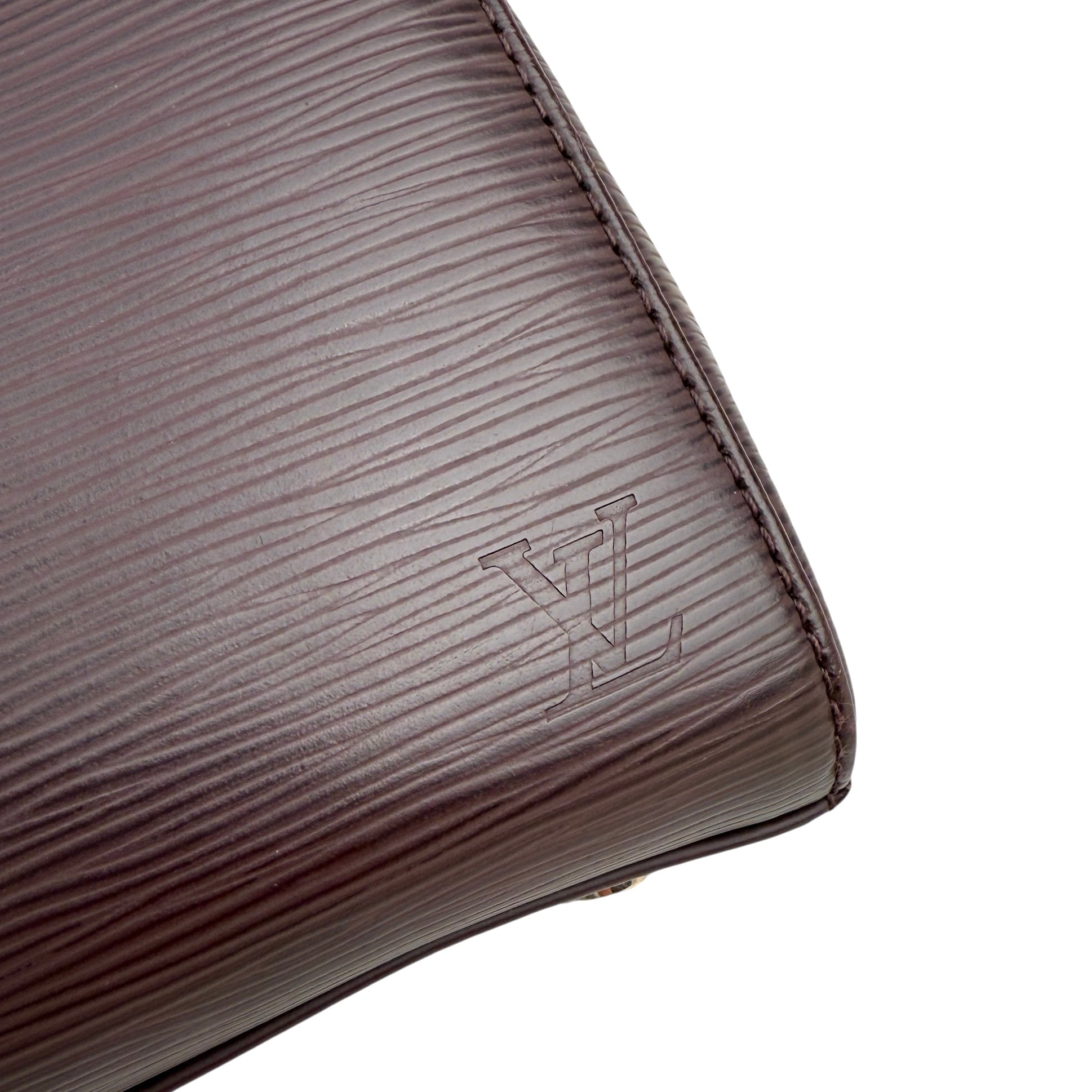 Pre-owned Louis Vuitton Burgundy Epi Leather Brea MM Bag