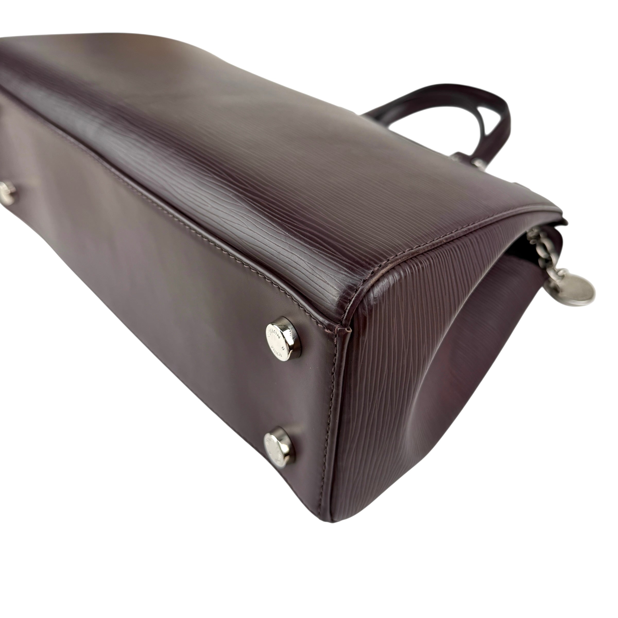 Pre-owned Louis Vuitton Burgundy Epi Leather Brea MM Bag