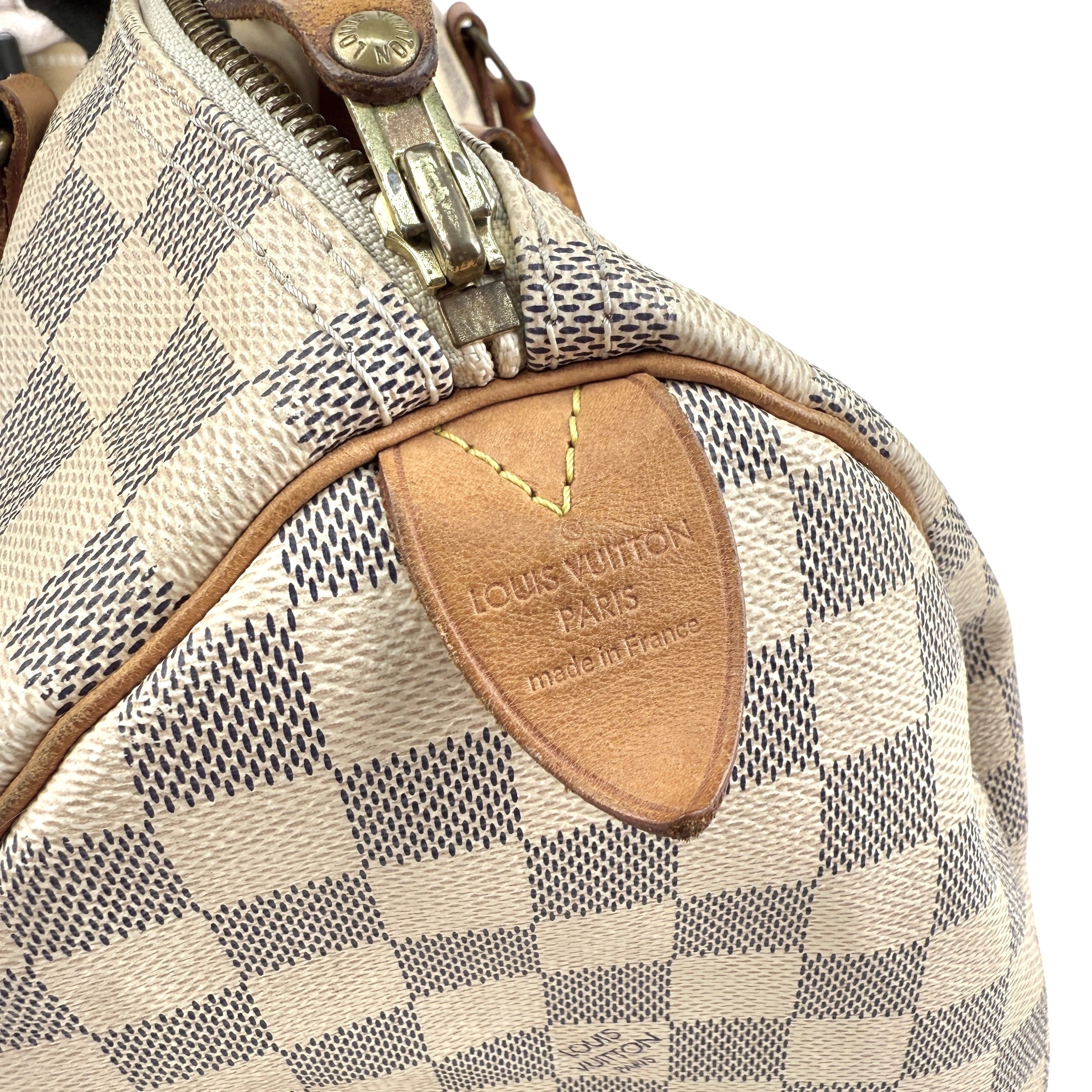 Pre-owned Louis Vuitton Damier Azur Canvas Speedy 30 bag