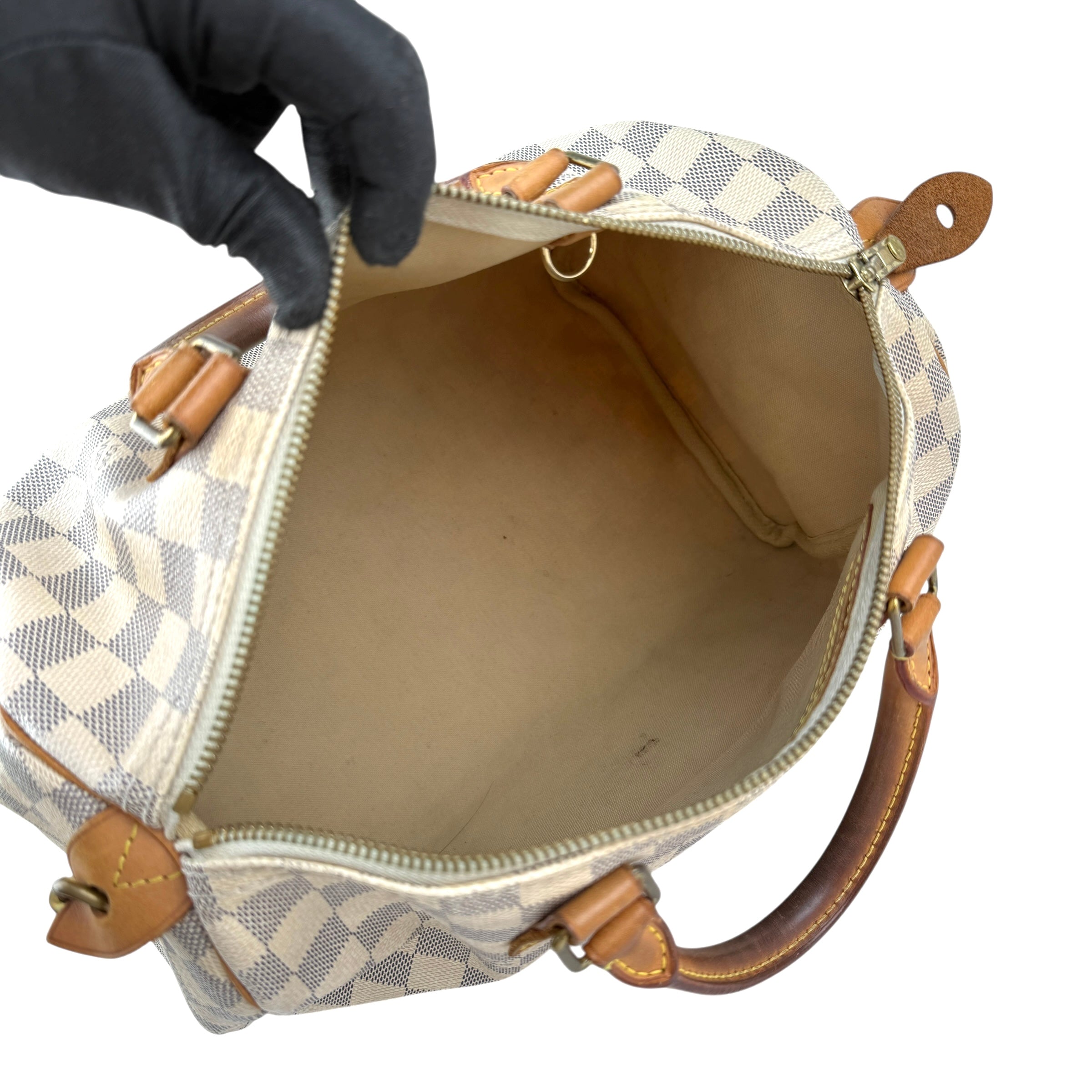 Pre-owned Louis Vuitton Damier Azur Canvas Speedy 30 bag