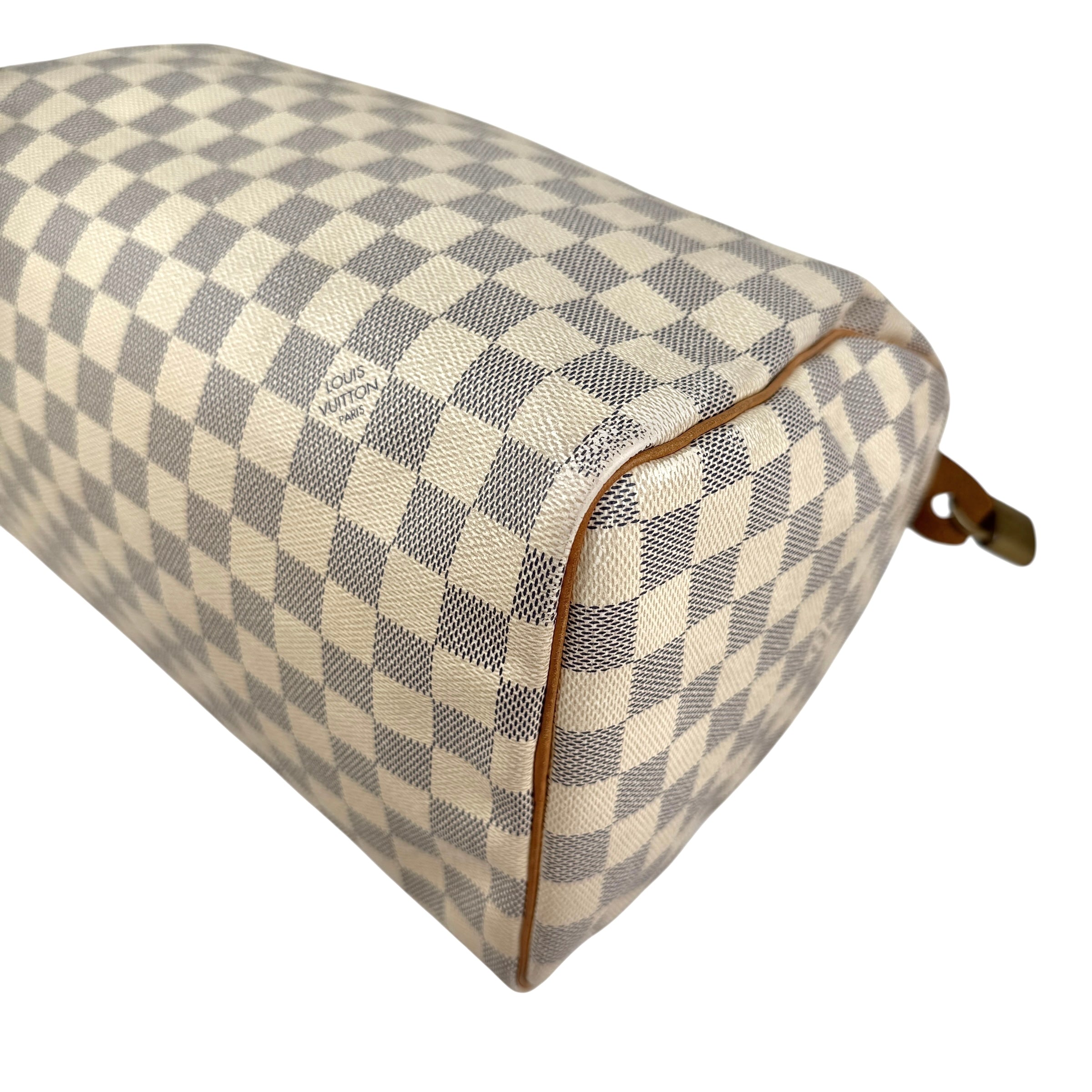 Pre-owned Louis Vuitton Damier Azur Canvas Speedy 30 bag
