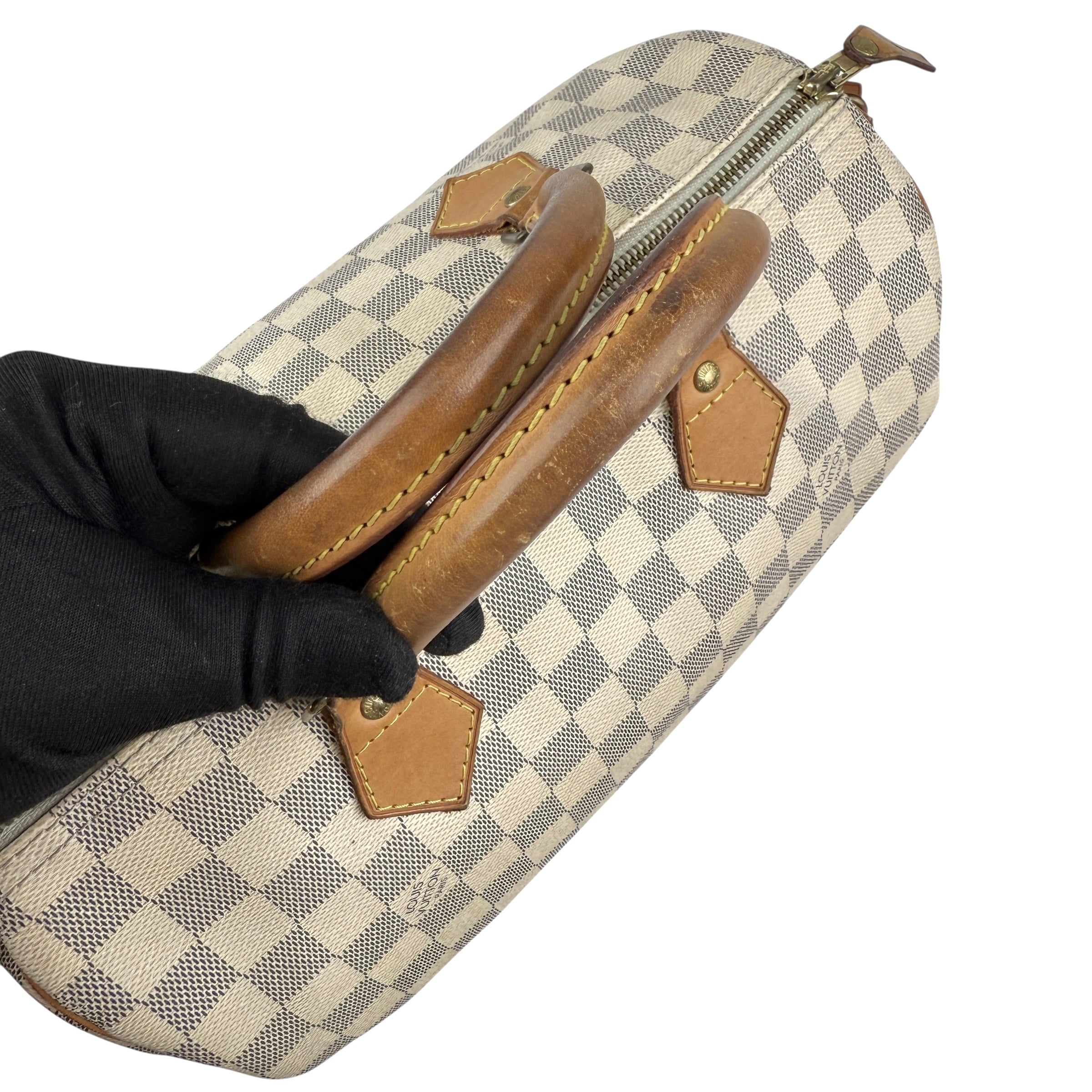 Pre-owned Louis Vuitton Damier Azur Canvas Speedy 30 bag
