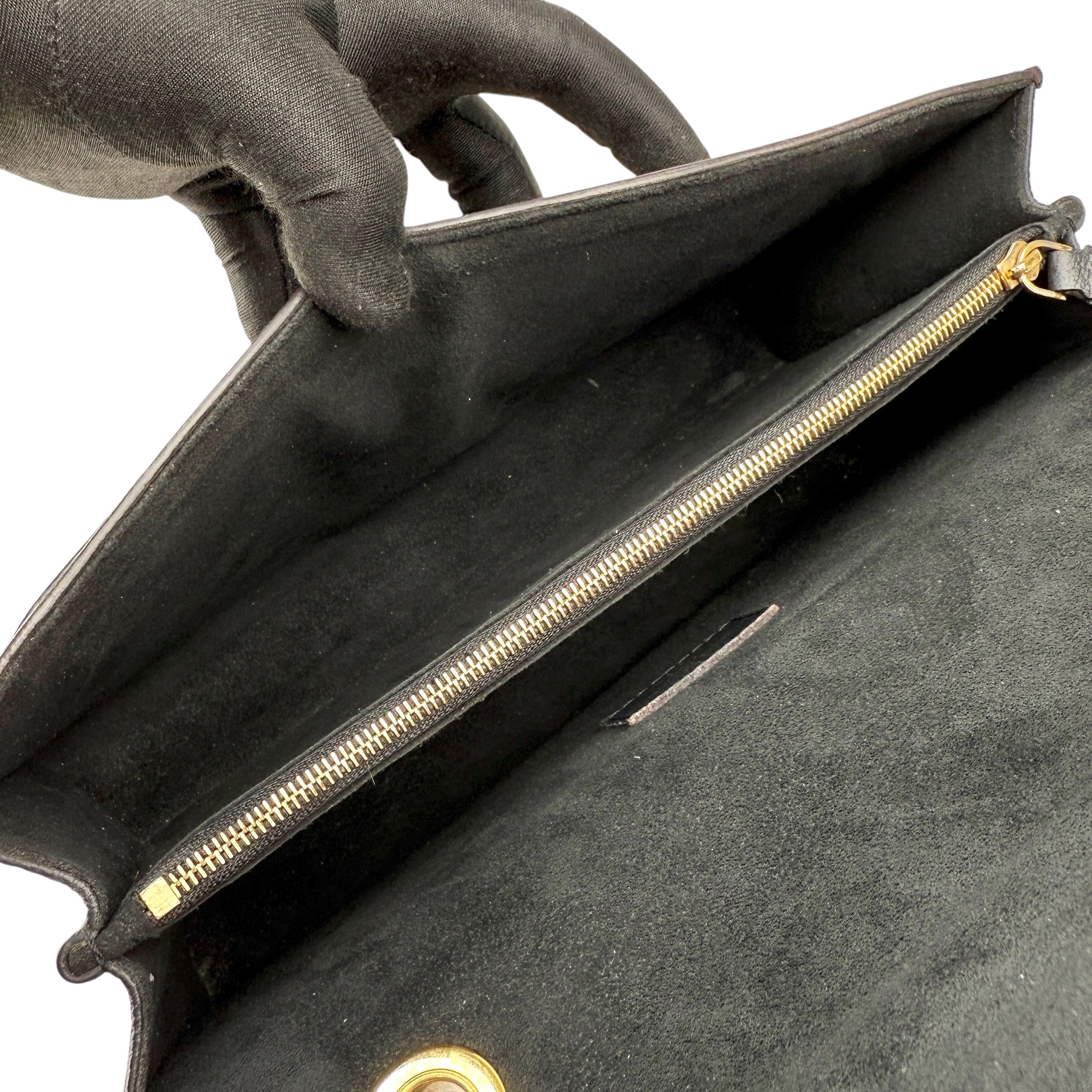 Pre-owned Louis Vuitton Monogram Canvas Black Victoire Bag