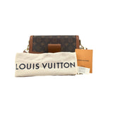 Pre-owned Louis Vuitton Dauphine Monogram Reverse Shoulder Bag Brown shoulder bag back view