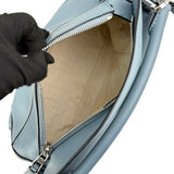 Pre-owned Loewe Calfskin Small Puzzle Bag Stone Blue