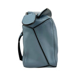 Pre-owned Loewe Calfskin Small Puzzle Bag Stone Blue