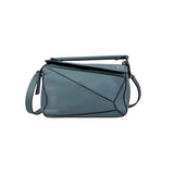 Loewe Calfskin Small Puzzle Bag Stone Blue