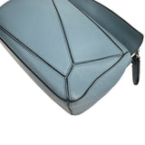 Pre-owned Loewe Calfskin Small Puzzle Bag Stone Blue