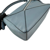 Pre-owned Loewe Calfskin Small Puzzle Bag Stone Blue