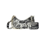 Pre-owned Balenciaga Graffiti Le Cagole XS White Leather Shoulder Bag shoulder bag main image