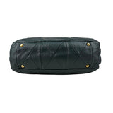 Pre-owned Miu Miu Dark Green Leather Quilted Top Handle Bag