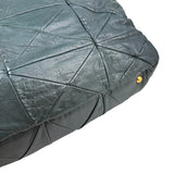 Pre-owned Miu Miu Dark Green Leather Quilted Top Handle Bag
