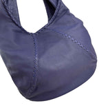 Bottega Veneta Bering Cervo Leather Large Baseball Hobo Bag