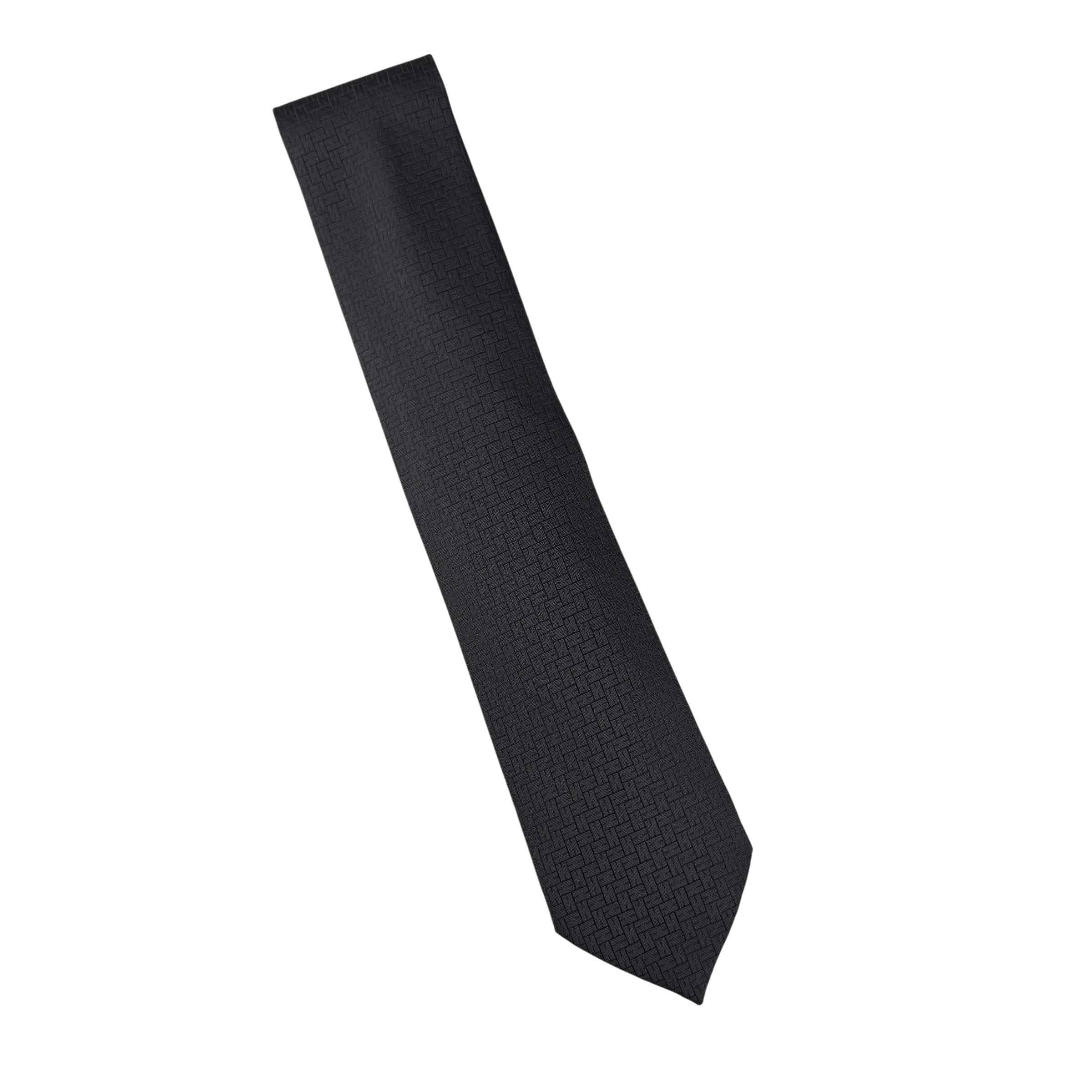 Hermès Black Silk Tie