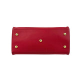Pre-owned Saint Laurent Red Calfskin Leather Classic Medium Y Cabas Bag