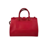 Saint Laurent Red Calfskin Leather Classic Medium Y Cabas Bag